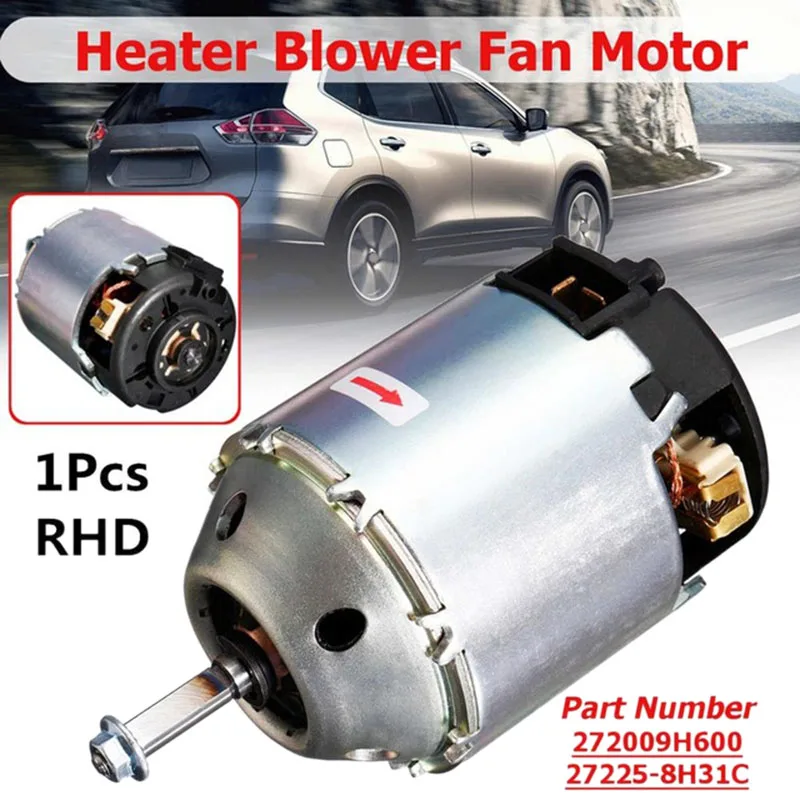 1Pcs Car Heater Blower Motor for Nissan X-Trail Maxima Navara 272009H600 27225-8H31C RHD | Автомобили и мотоциклы