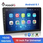 Автомагнитола Podofo, 2 Din, Android 10,1 дюйма, GPS, Wi-Fi, FM, Bluetooth