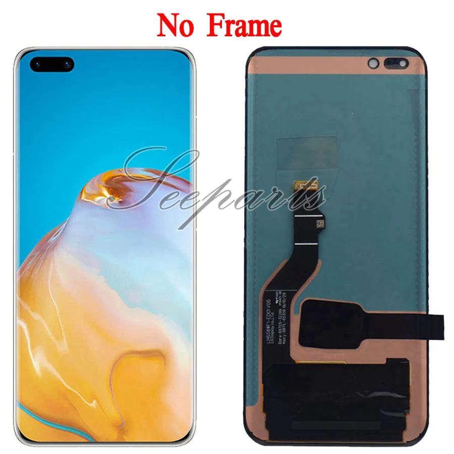 Оригинальный сенсорный экран 6 58 "OLED для HUAWEI P40 Pro LCD P40Pro дигитайзер дисплей