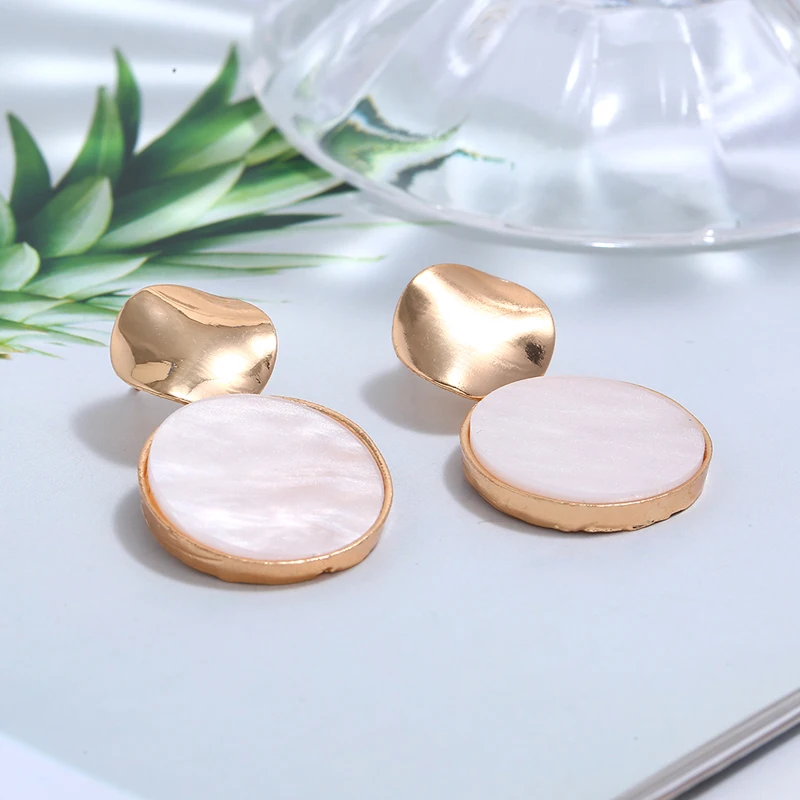 Женские серьги подвески в форме сердца винтажные акриловые с подвесками