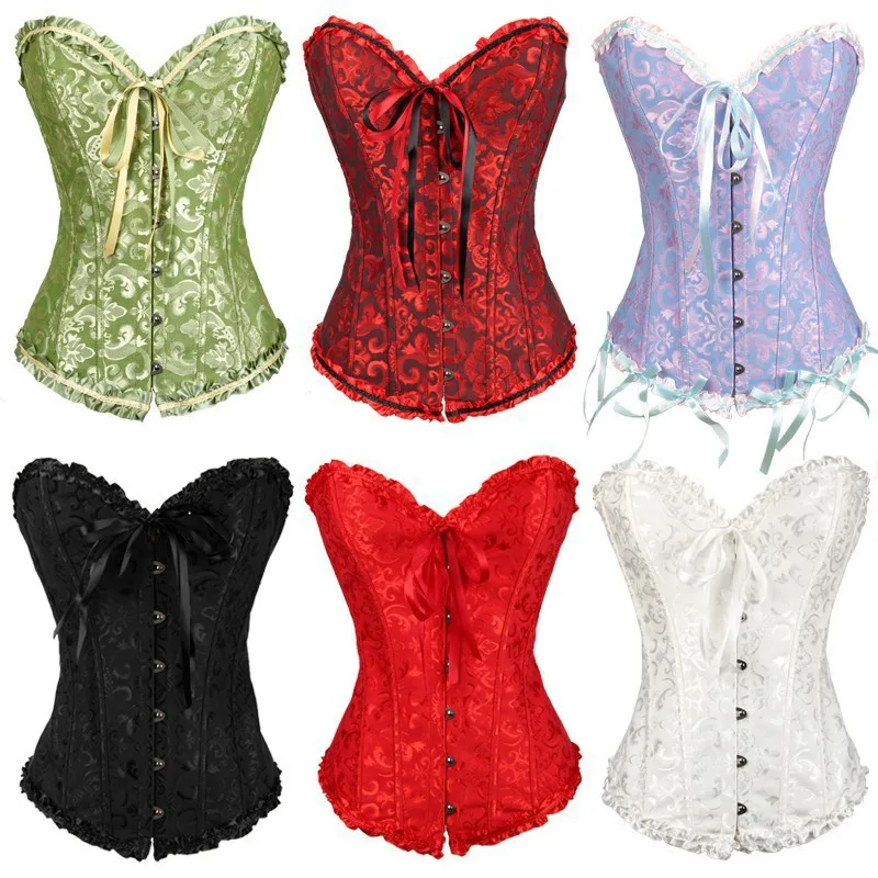 

Steampunk Corset Women Sexy Corset Top Bustier Overbust Lace Up Back Lingerie Shapewear Waist Cincher Corsets 6XL Panty Dress