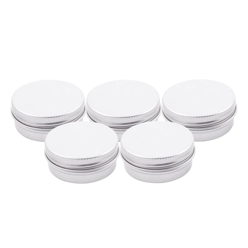 Empty Cosmetics Pot Lip Balm Aluminum Jar Container Screw Cap | Красота и здоровье