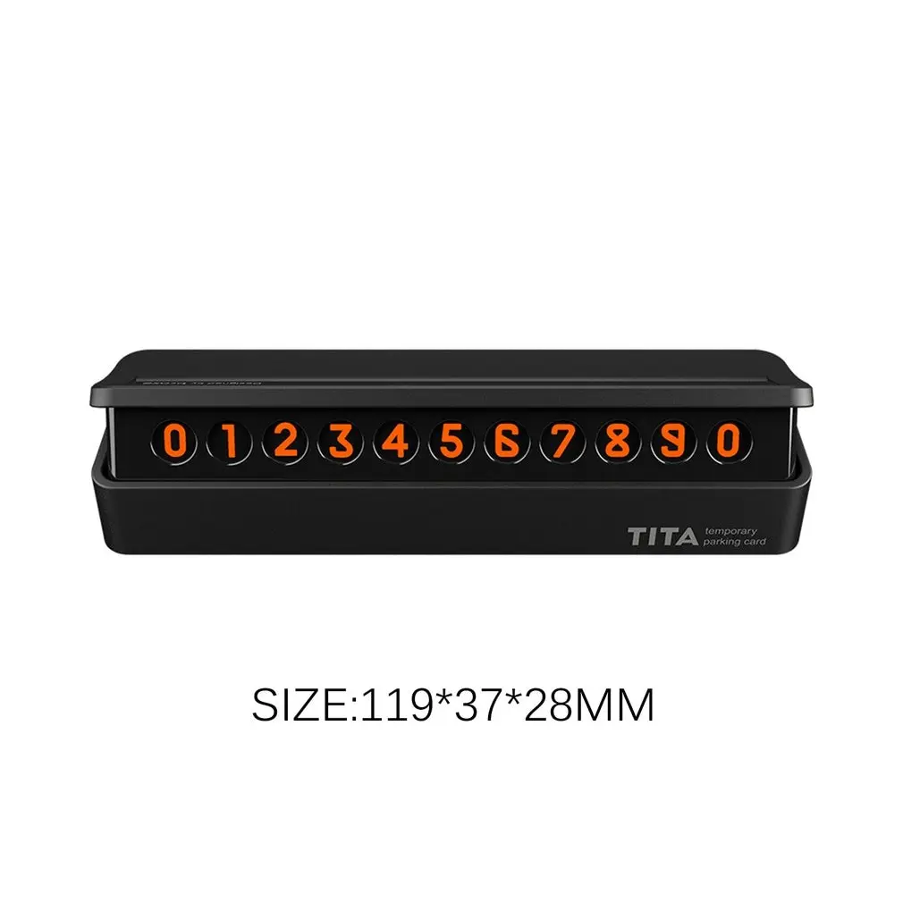 Универсальная автомобильная карточка для временной парковки табличка с номером