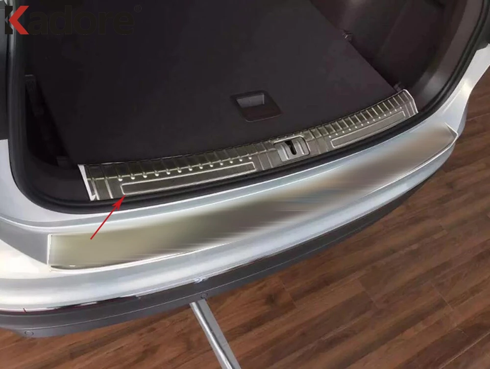 Нержавеющая сталь задний багажник бампер чехол накладка для Volkswagen VW Tiguan 2017 2018 2019