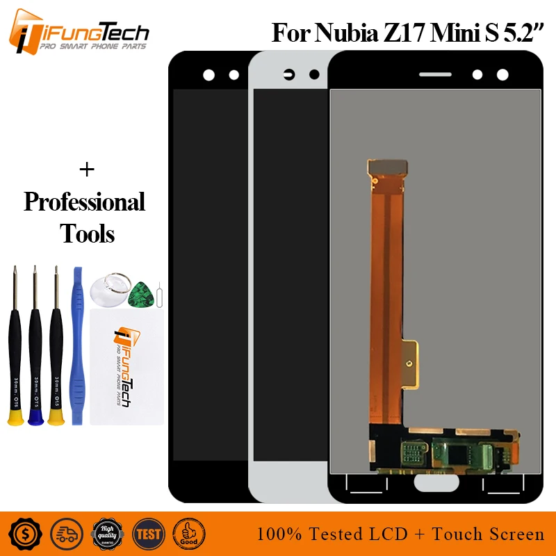 Оригинальный ЖК экран для 5 2 &quotZTE Nubia Z17 Mini S NX589J дисплей + сенсорная панель