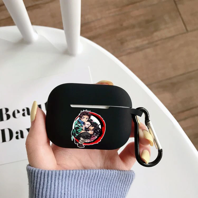 

Чехол для наушников Airpods Pro с аниме «рассекающий демонов», чехол для беспроводного Bluetooth apple airpods pro, чехол, силиконовый чехол