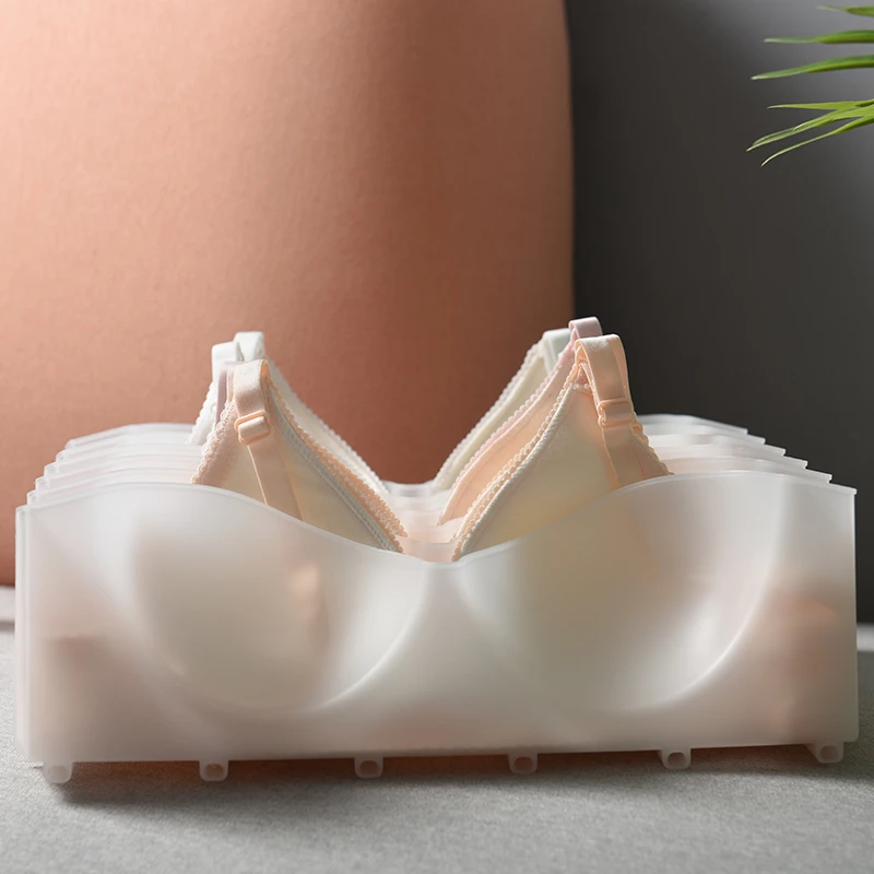 6 шт. новые коробки для нижнего белья стабильные штабелируемые Многофункциональные бюстгальтеры стеллаж для хранения одежды шкаф отделка комбинация бюстгальтер Органайзер
