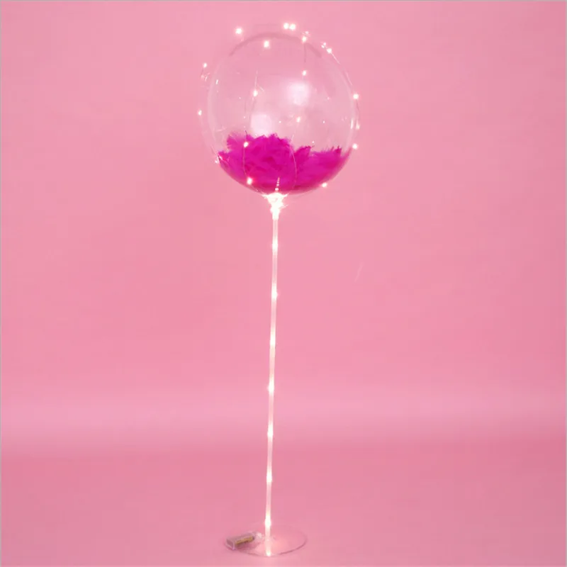 Сделай Сам свадебное украшение детский день рождения гелиевое перо прозрачный