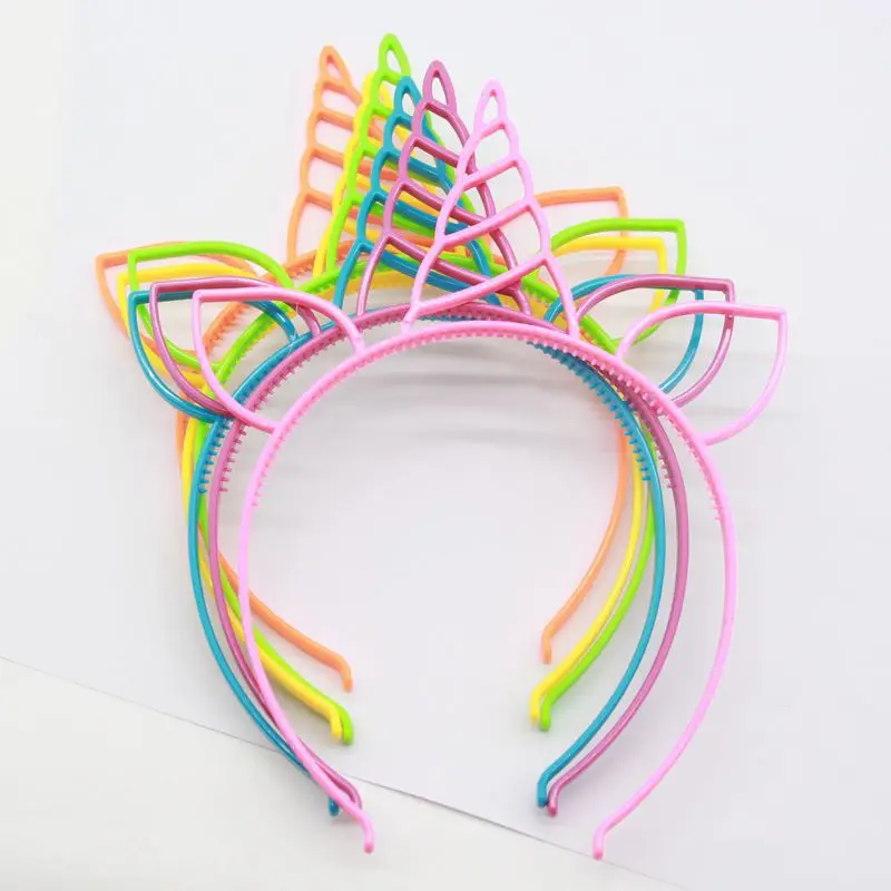 

6pcs Unicorn Hair Band For Kids Girl Birthday Party Decorations