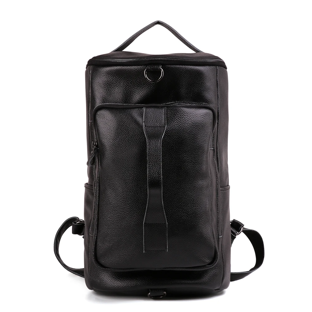 

Leather Men's Backpack Large-Capacity Luggage Bag Casual Fashion Retro Backpack First Layer Leather Messenger Bag
