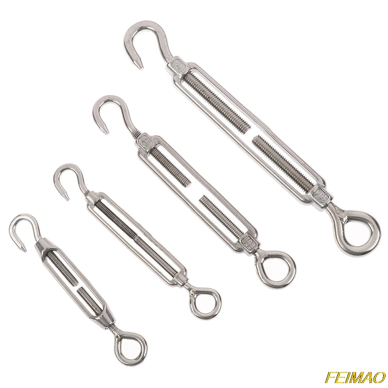 

M4-M6 Turnbuckle Bolt Hook Rigging Eye Screw Wire Rope Tensioning Connector