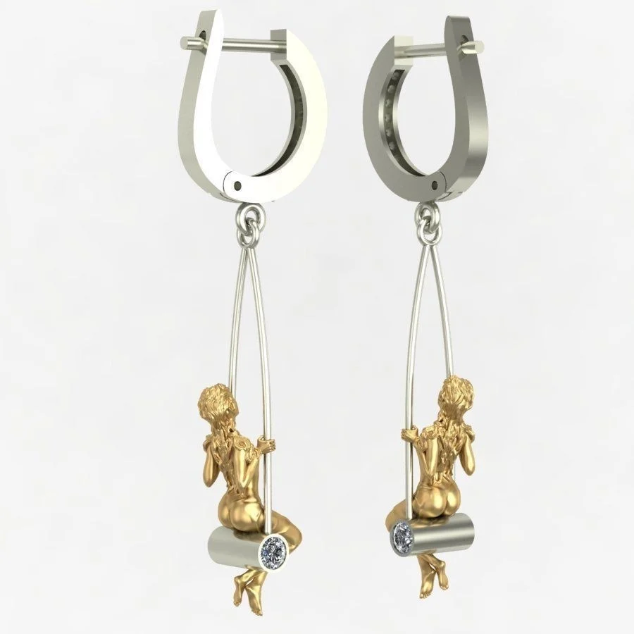 серьги 2021 тренд новинка женские пирсинг обманка jewelry-accessories токийские мстители