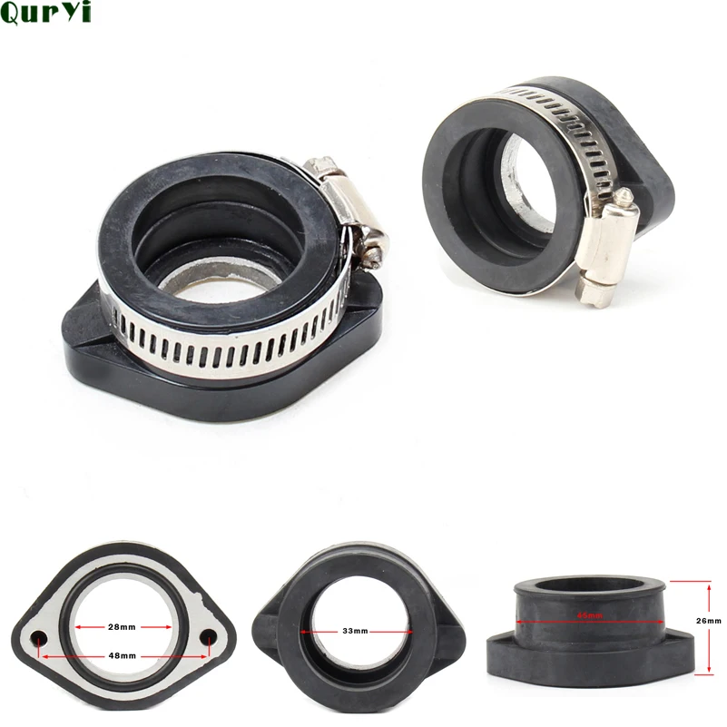 Переходник карбюратора мотоцикла впускная труба резиновый коврик для VM24 PE PWK 28 мм