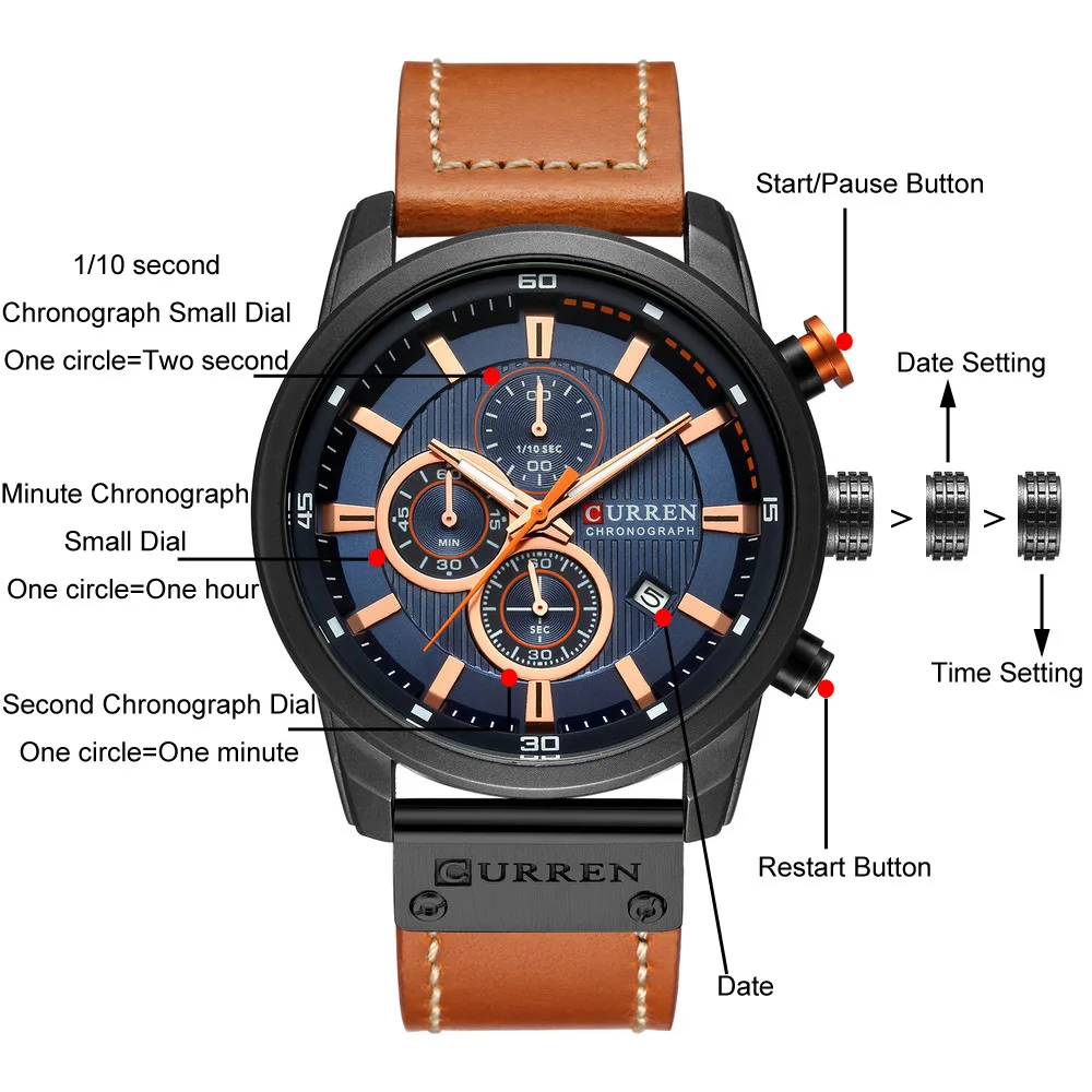 

2020 CURREN Fashion Date Quartz Men Watches Top Brand Luxury Male Clock Sport Mens Wrist Watch Hodinky Relogio Masculino