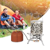 outdoor heater stove hiking camping gas stove accessories stainless steel portable winter warmer heating cover equipment new