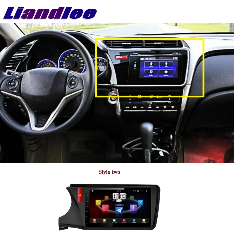 Для Honda City 2011 ~ 2017 LiisLee Автомобильный мультимедийный телевизор DVD gps аудио Hi-Fi Радио