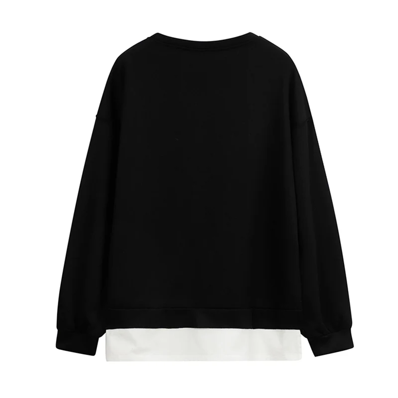 Женская блузка с длинным рукавом черная Готическая длинными рукавами украшенная