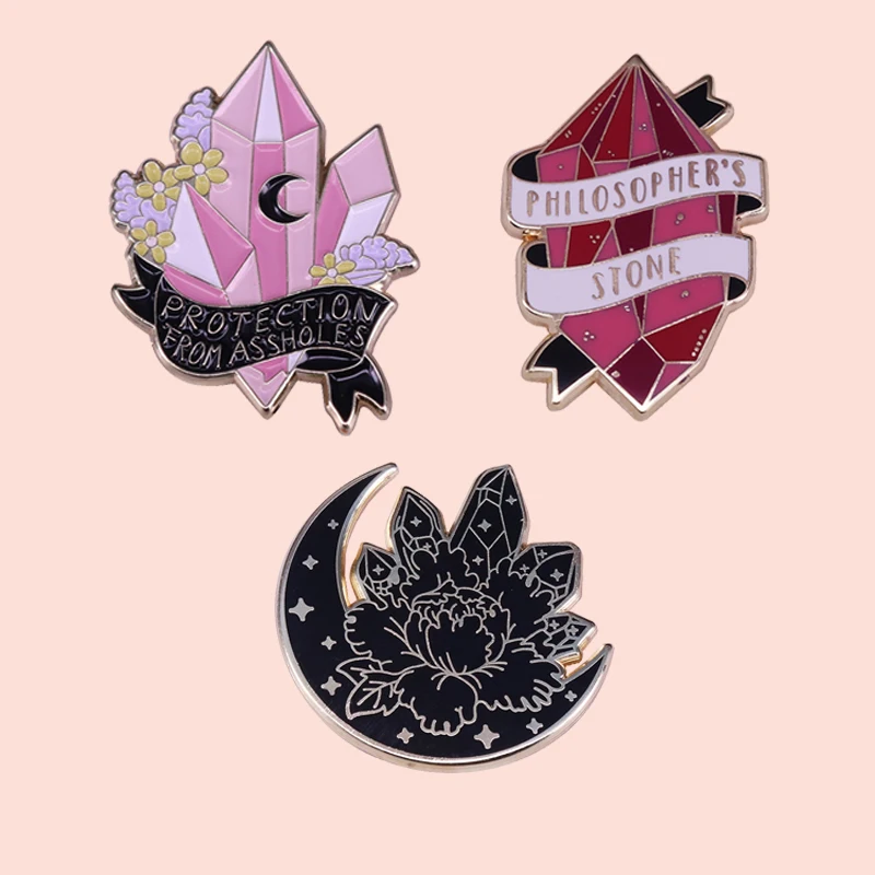 ZF1403 волшебный кристалл мультфильм одежда аксессуары металлический эмалевый