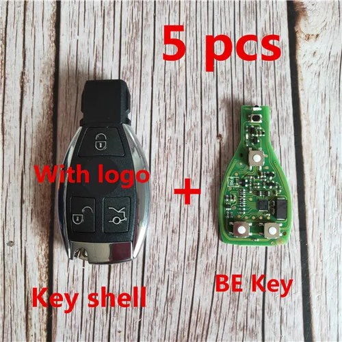 5pcs Xhorse VVDI ключ для Benz V1.5 PCB дистанционный ключ чип улучшенная версия умный ключ оболочка с логотипом может обменять МБ BGA жетон - Цвет: 5pcs