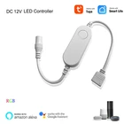 Tuya Smart Life APP Управление 12V, Wi-Fi, Беспроводной RGB светодиодный светильник полосы Управление; Голос Управление от Alexa Google Home Smart Home