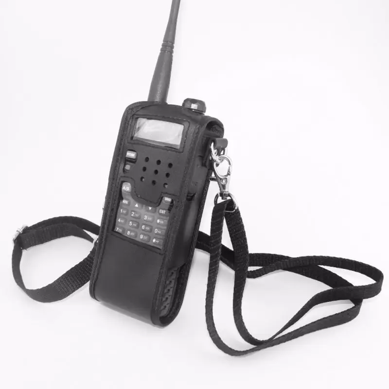 Новый удлиненный кожаный мягкий чехол для Walkie Talkie сумка Baofeng UV 5R 3800mAh портативное