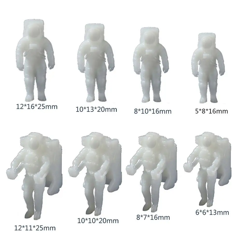 

5Pcs Resin Spaceman Jewelry Fillings Silicone Mini Astronaut Modeling Resin Mold Magic Planet Theme Resin Jewelry Making