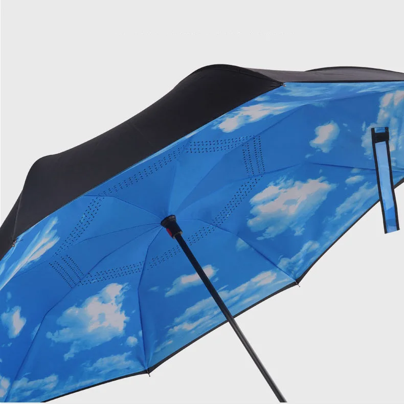 Offerte Ombrello Per Auto Inverso Impermeabile Automatico Grande Antivento Ombrello Da Giardino Uv Esterno Regenschirm Prodotti Per La Casa DE50YS