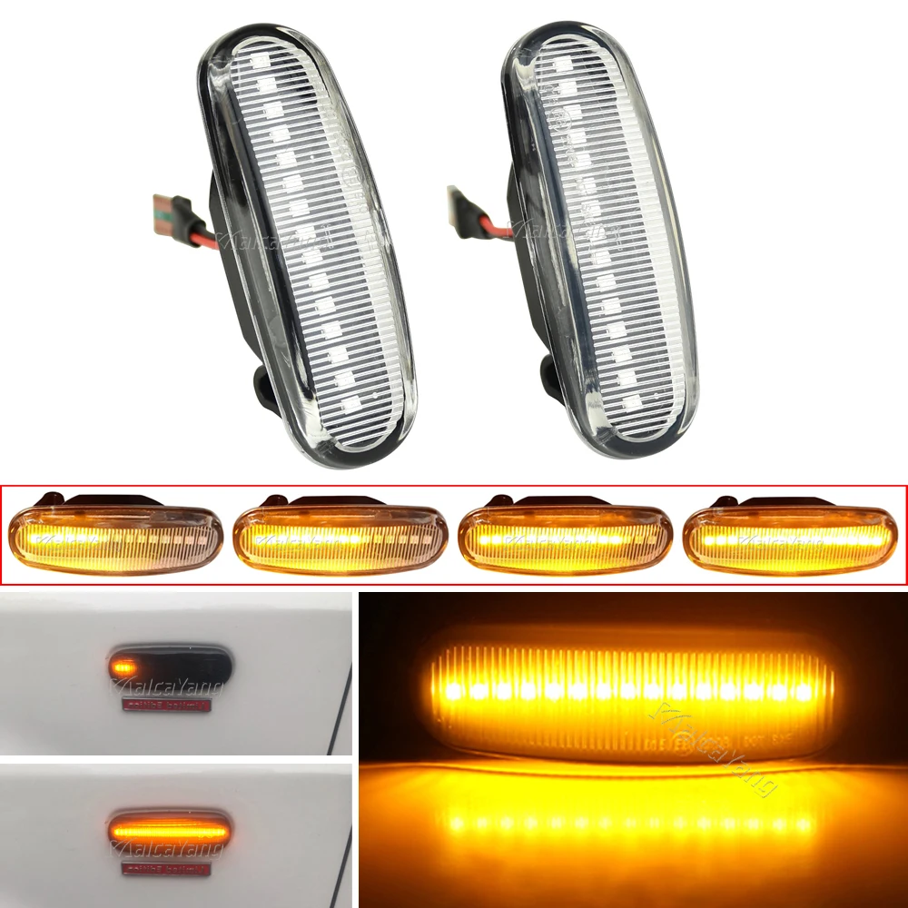 

Car LED Dynamic Side Marker Light Sequential Lamp For Fiat Panda MK2 Mk3 Grande Punto 199 Doblo Fiorino 3 Idea 350 Linea 323 110