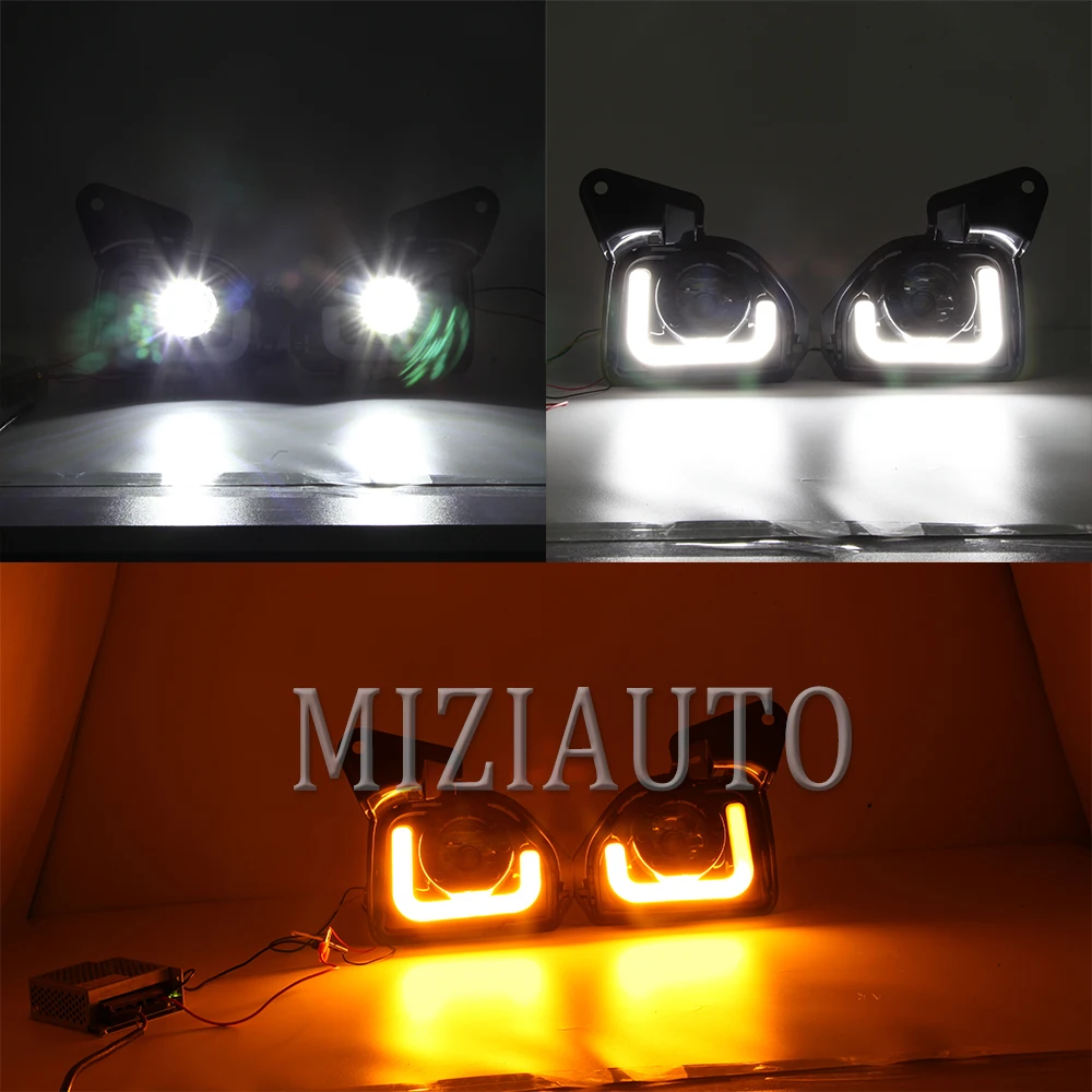 2 шт. светодиодный светодиодсветильник Противотуманные фары s DRL для Toyota Hiace 2014-18 |