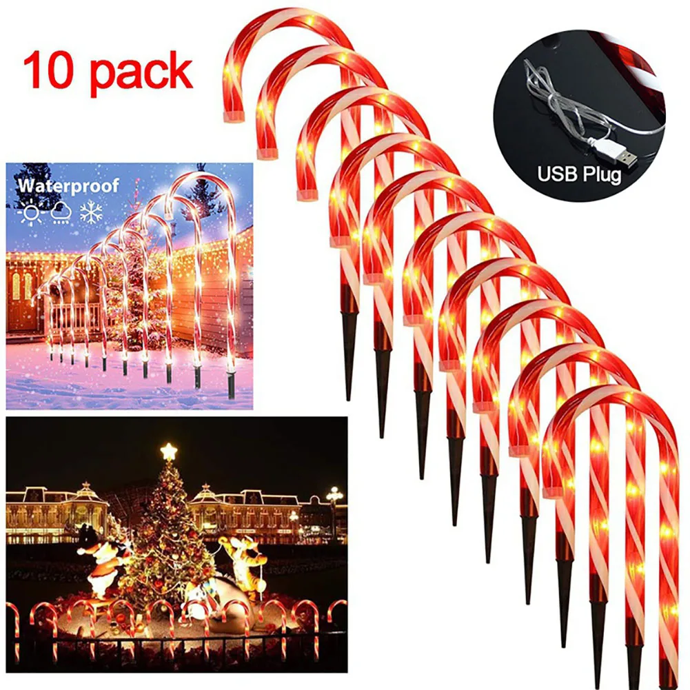 

Candy Christmas Cane Light Christmas Tree Decoration Pendant New Year Party Decoration Family Toy Christmass ornaments Gifts