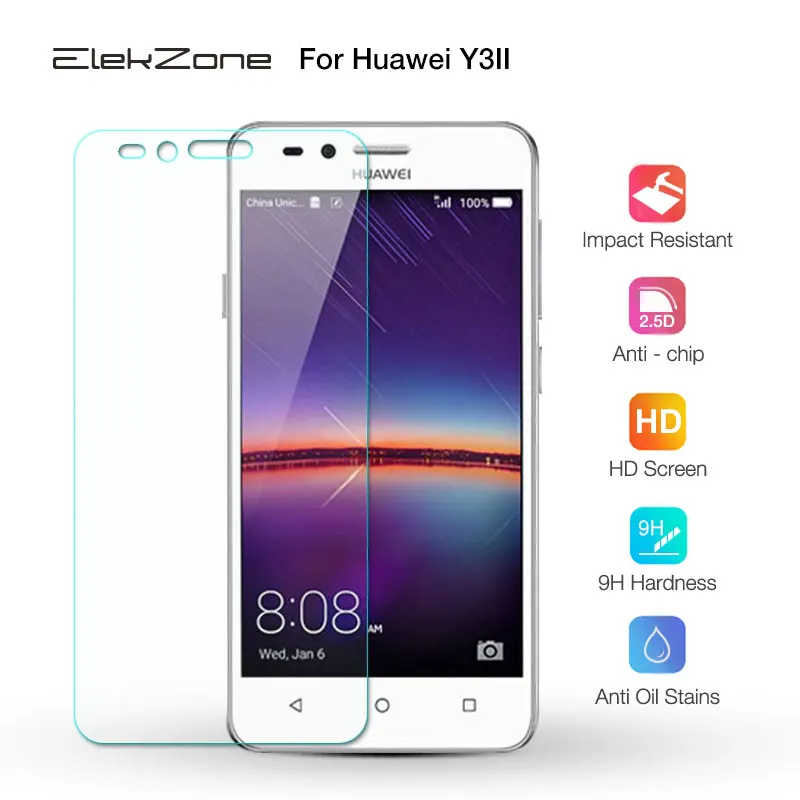 Screen Protector 9H For Huawei Y3 Y5 Y6 Y7 2017 Y7 Prime Y9 2018 Tempered Glass 2.5 HD For Huawei Y6II Y5II Y3II Y9 2019 Glass