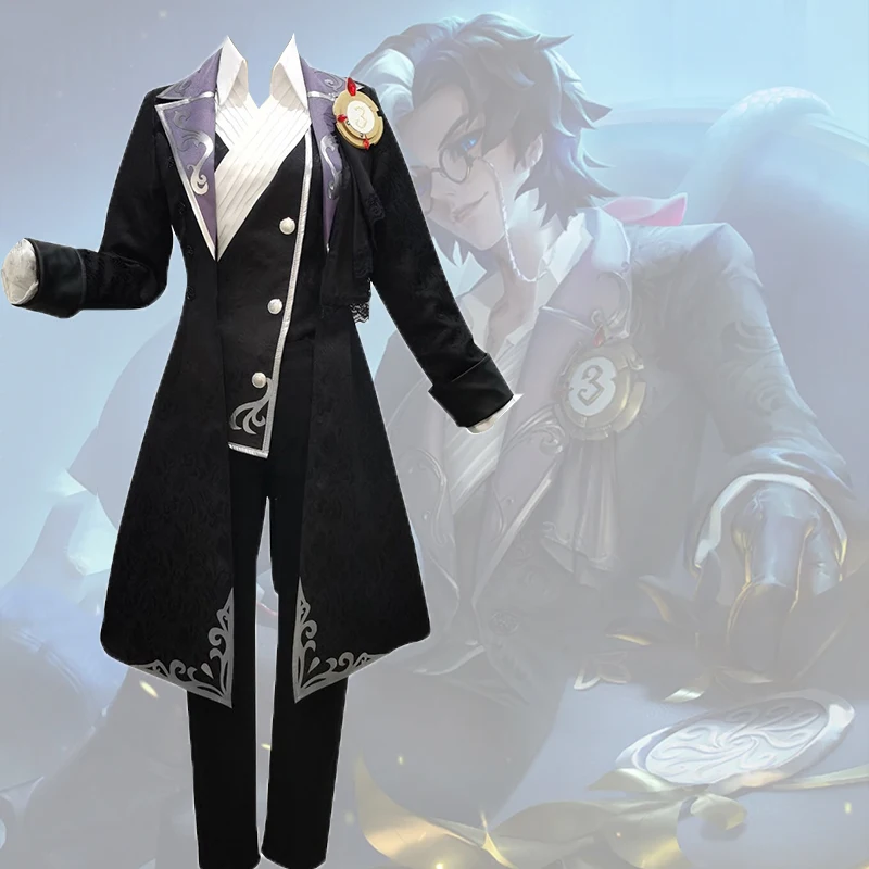 

Game Identity V Cosplay Costumes Photographer Joseph Desaulniers Cosplay Costume D.M Skin black Uniforms Clothes fancy Suits