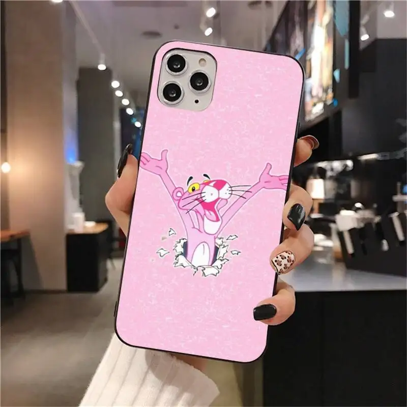 Чехол для телефона с розовой пантерой iphone 12 pro max mini 11 XS MAX 8 7 6 6S Plus X 5S SE 2020 XR|Бамперы|
