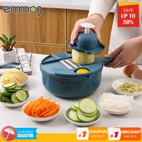 12pcs multi function vegetable chopper carrots potatoes manually cut shred grater for kitchen convenience vegetable tool