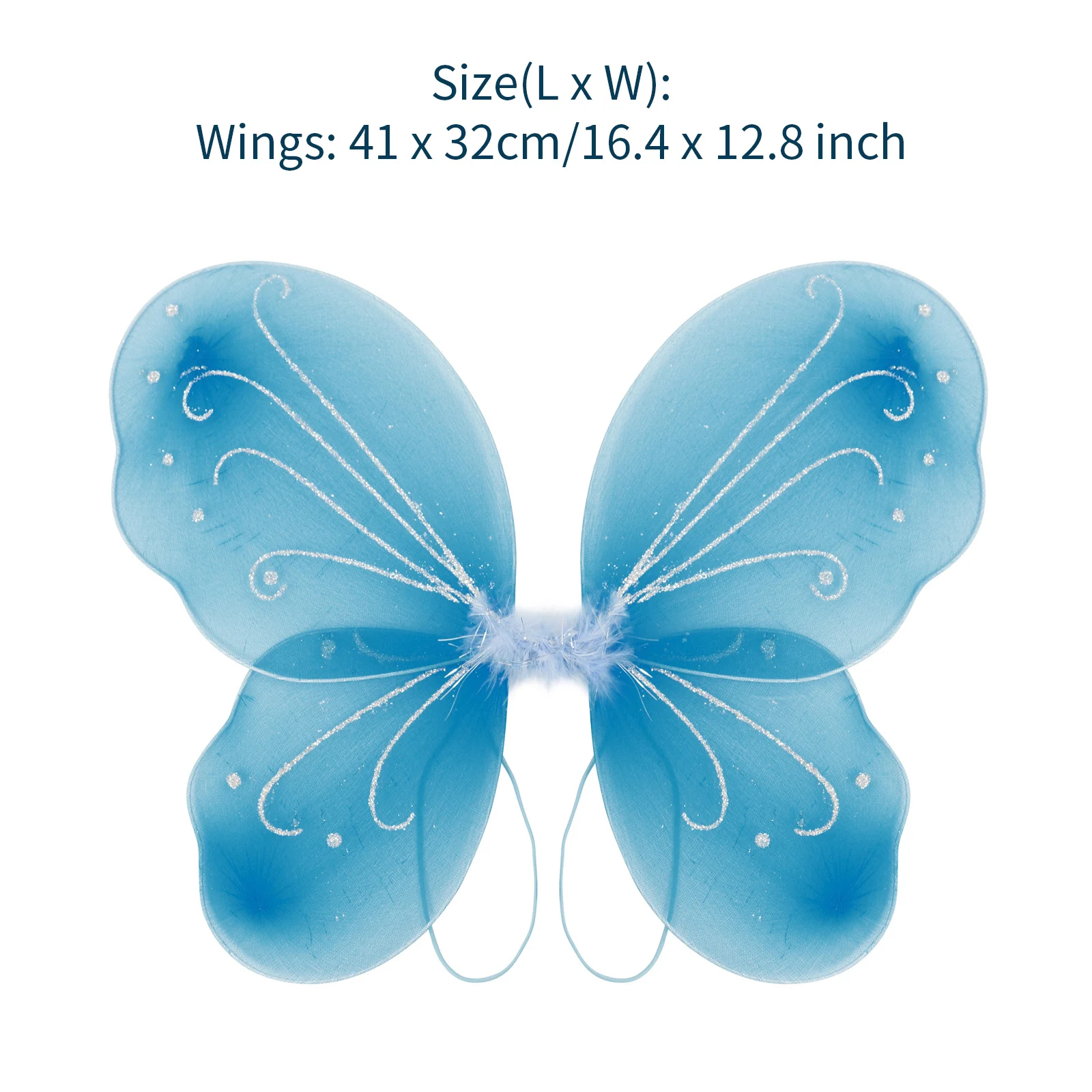 Shiny Color Changing Butterfly Angel Fairy Wing Adult Kid Women Girl Fancy Dress images - 6