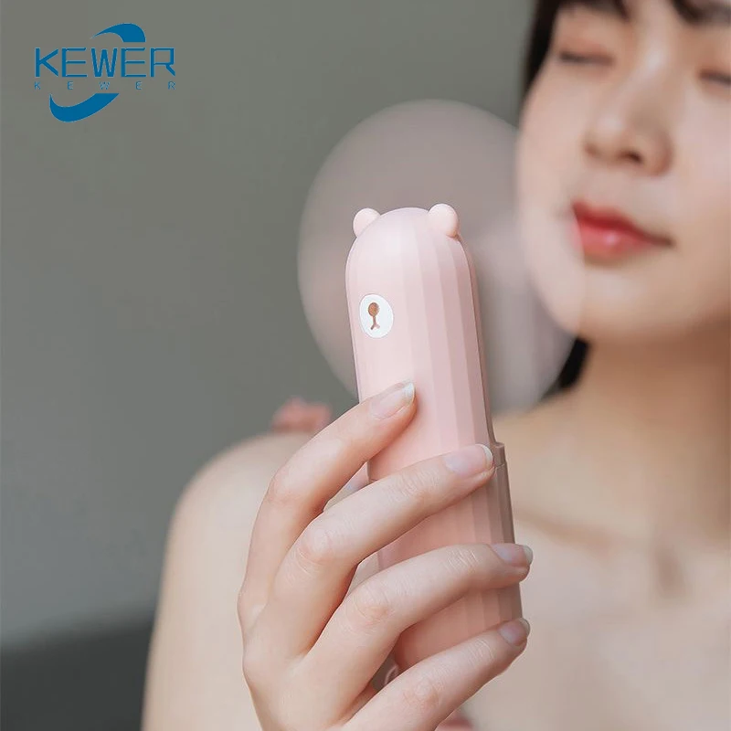 

KEWER Portable Handheld Fan Mini Retractable USB Chargeable Powerbank Flashlight 3 in 1 Pocket Fan Desktop Cooling Fan Outdoors