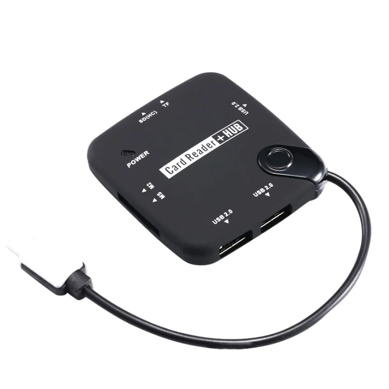 Адаптер OTG USB 2 0 с 3 портами концентратор питанием от карта памяти Micro Card Reader Hub
