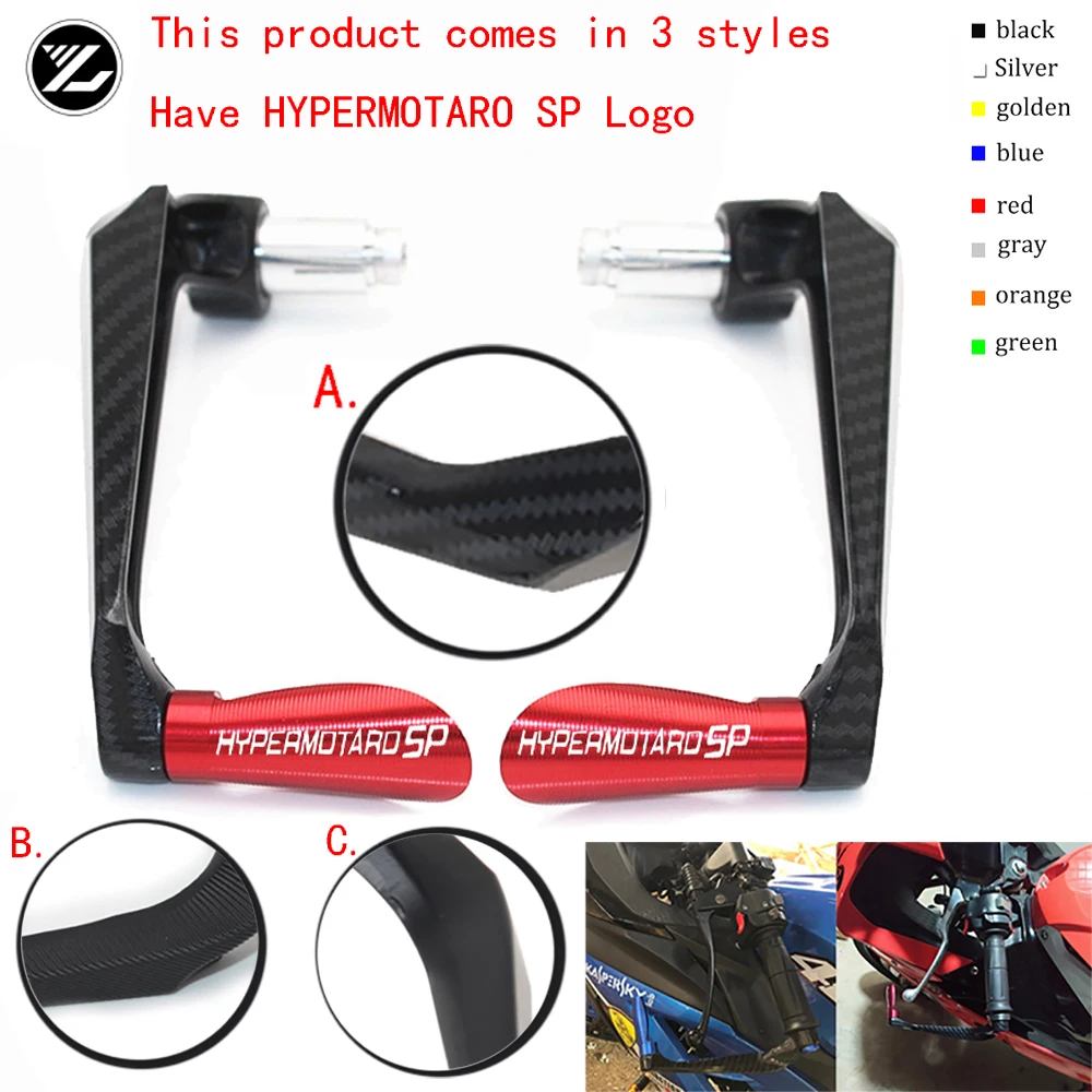 

For DUCATI Hypermotard SP 2007 2008 2009 2010 2011 2012 Motorcycle Handguards Handlebar Grips Protector bar ends Levers Guard