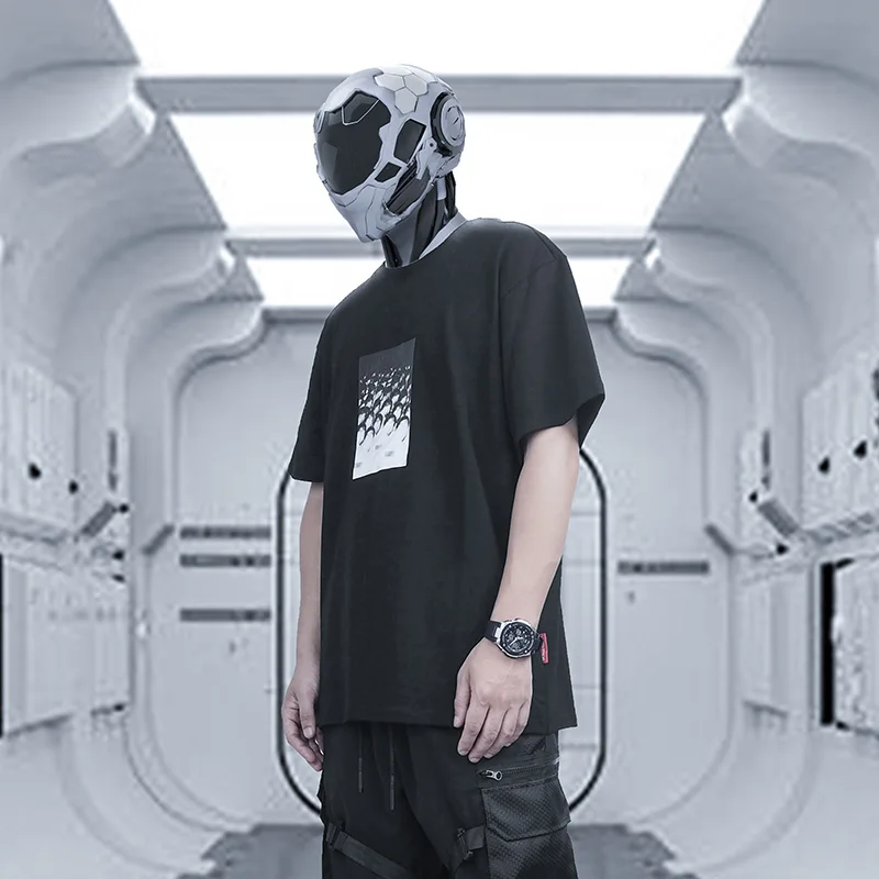 Мужская хлопковая футболка в стиле хип-хоп | одежда