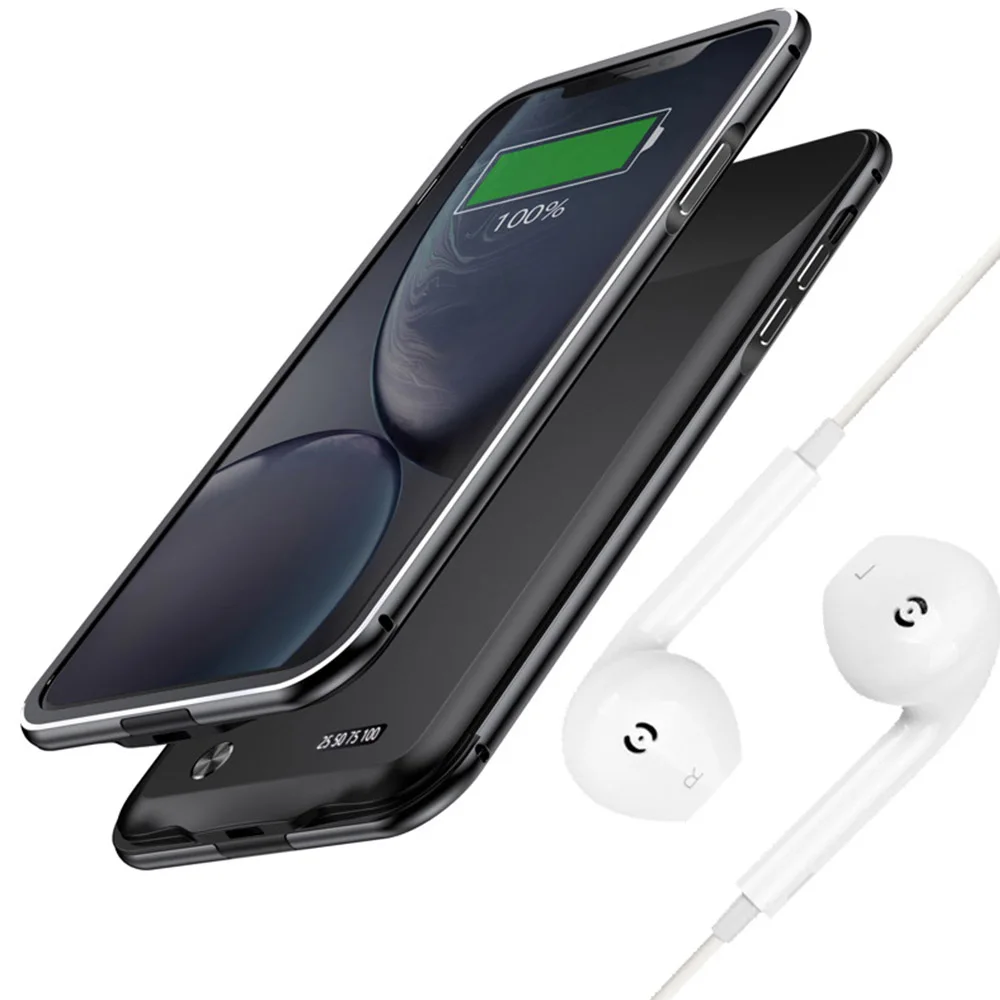 5000 мАч, металлический каркас, аудио выход для iphone 11 11 Pro 11 Pro Max, чехол для зарядного устройства, чехол для смартфона, внешний аккумулятор