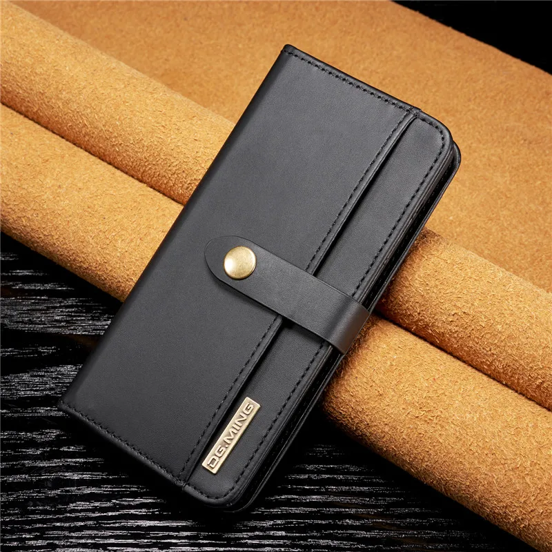 Роскошный кожаный чехол S10plus для samsung Galaxy S8, S9, S10 Plus, S10E, Note 9, 8, S7 Edge, Магнитный съемный флип-Кошелек, Чехол для карт