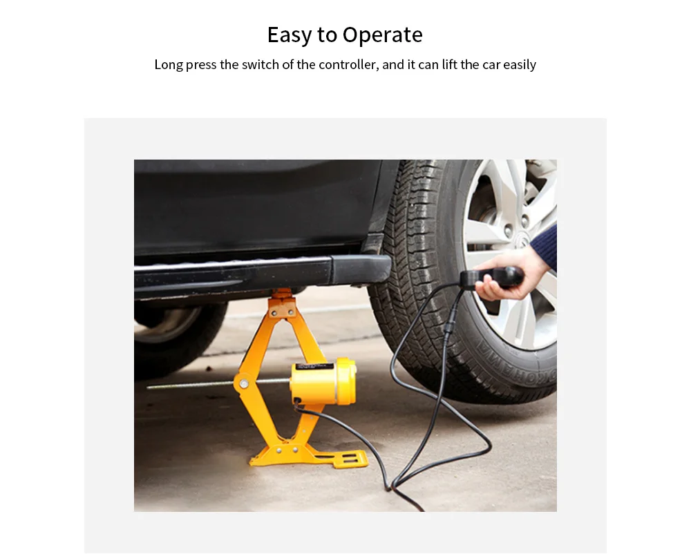 Фотоэлектрический домкрат для автомобиля 12 В 3 тонны автоматический подъемник