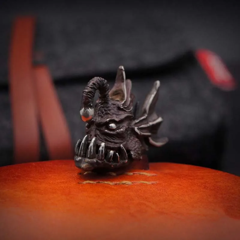 Brown EDC Бронзовый нож бусины кулон уличный Паракорд DIY украшения бронза снаряжение для кемпинга EDC инструменты - Цвет: Brown