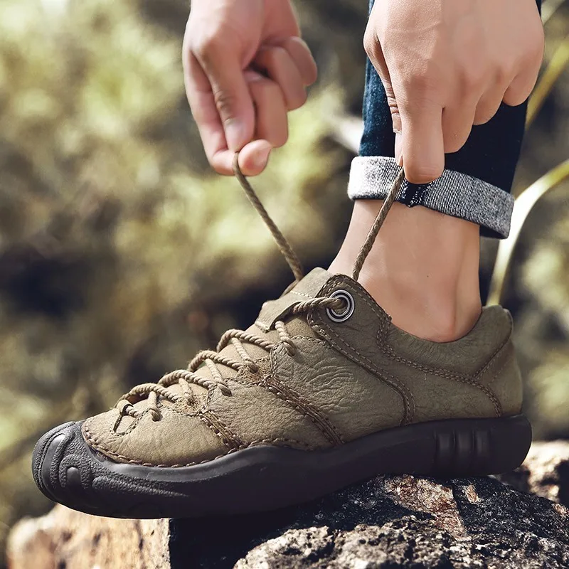

Mountaineering Outdoors Hiking Shoes Men Trekking Shoes 2018 Athletic Sport Shoes Masculine Black Autumn Zapatos Hombre