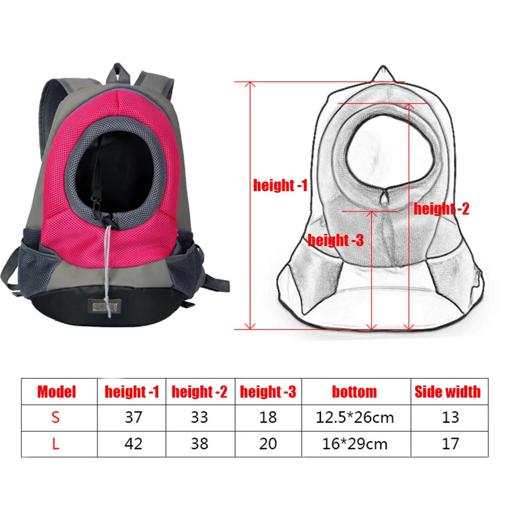 Воздухопроницаемая сетчатая Сумка-переноска для собак и кошек открытая передняя