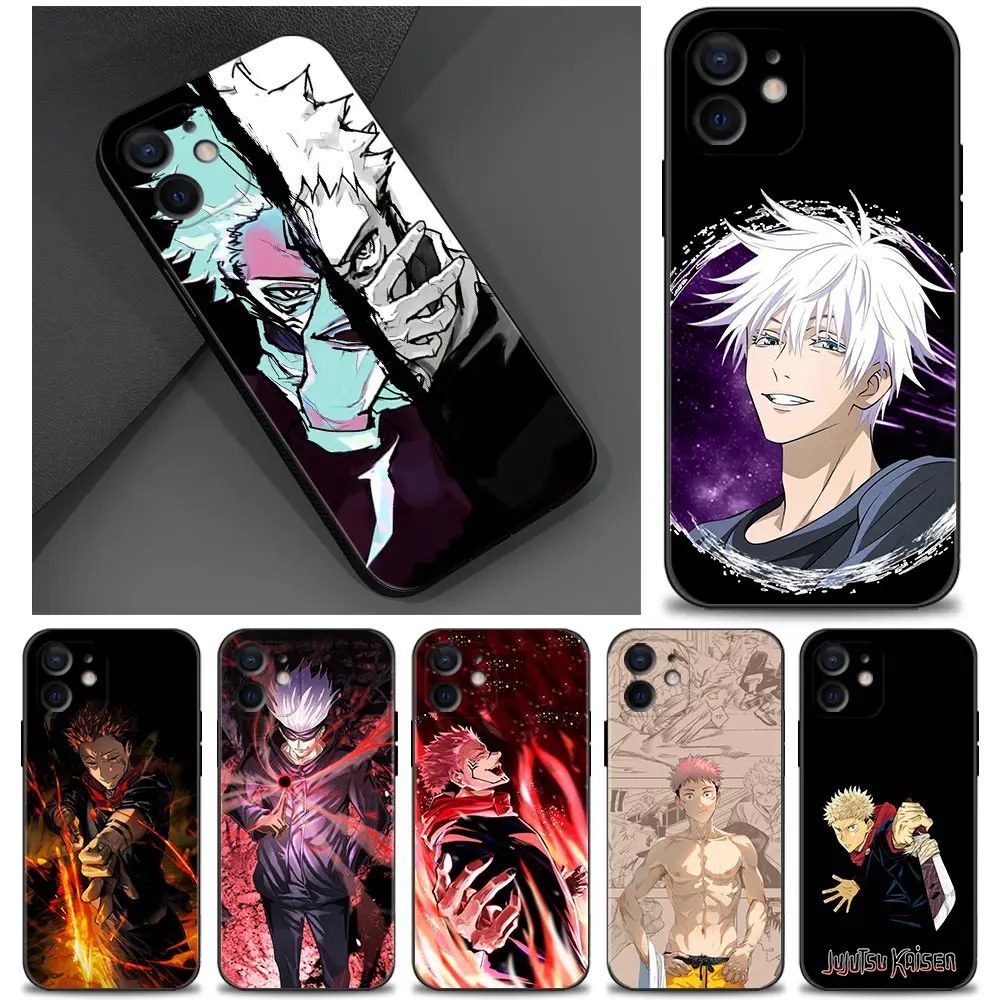

Case For iPhone 11 13 12 Pro Max XS XR X 8 7 6s 6 Plus 7 8 5 5S Soft Cover Fundas Silicone Capa Shell Anime jujutsu kaisen