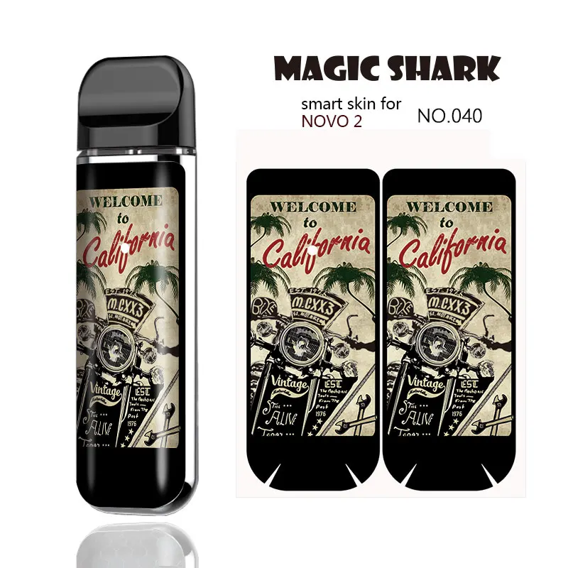 Чехол-наклейка Magic Shark 2.5D Bumpy из ПВХ для мотоцикла США флага автомобиля черепа