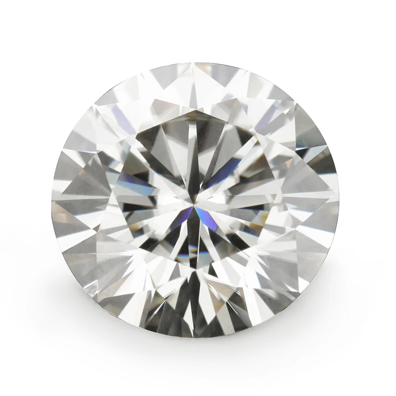 5mm to 15mm gray color Round Brilliant cut Sic material moissanites loose stone by qianxianghui - Цвет: light gray
