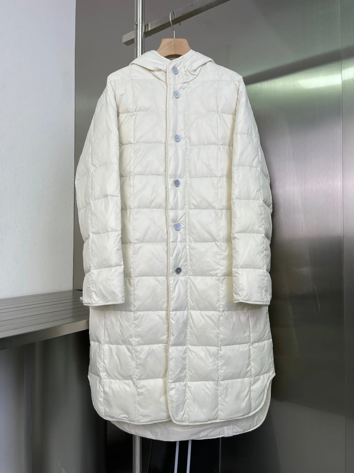 

Women Long Down Coat Hooded Single Breasted Keep Warm Winter Jacket Women