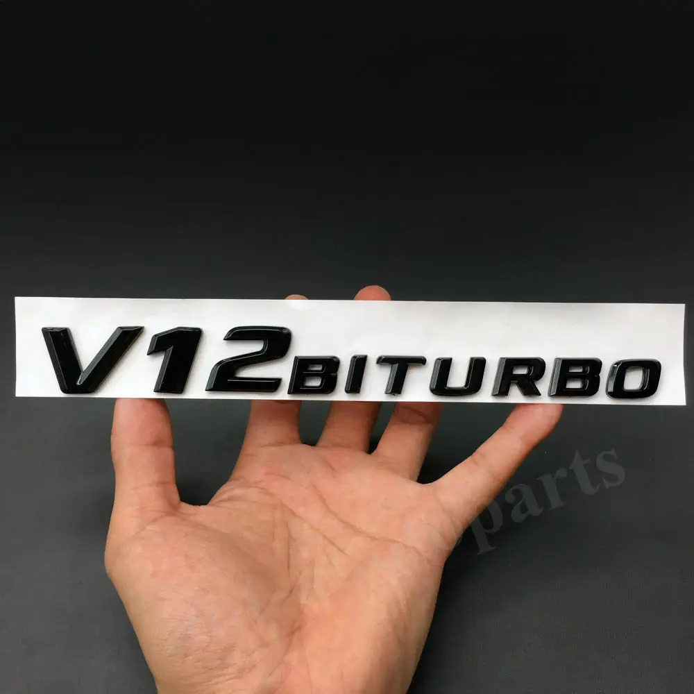 

V12 BITURBO эмблемы автомобиля значок наклейка